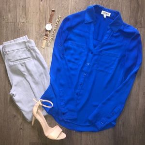 Express Slim Fit Portofino Shirt